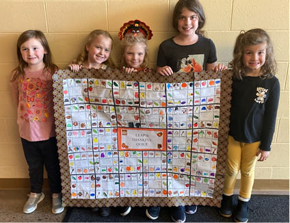 Children in the pumpkin patch